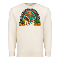 Sandshell indian headdress cactus and sunflowers rainbow Premium Sweatshirt - Artiststas