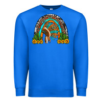 True Royal indian headdress cactus and sunflowers rainbow Premium Sweatshirt - Artiststas