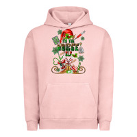 Pigment Salmon im the nurse elf Urban Hoodie - MaliasSmallBusiness
