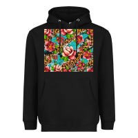 Black tropical flowers Heavyweight Hoodie - Artiststas