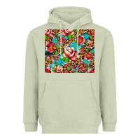 Matcha tropical flowers Heavyweight Hoodie - Artiststas