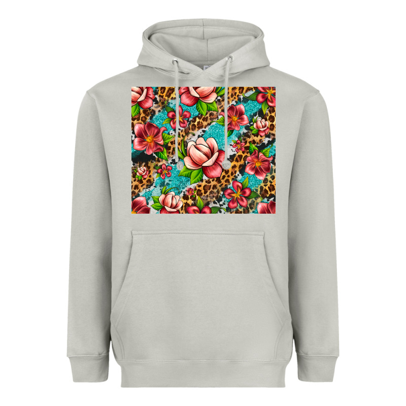 Tropical Flowers Heavyweight Hoodie by Artiststas | Teevron