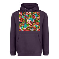 Plum tropical flowers Heavyweight Hoodie - Artiststas