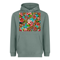 Sage tropical flowers Heavyweight Hoodie - Artiststas