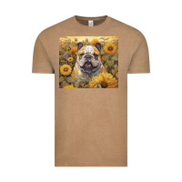 Vintage Coffee bulldog Vintage Tee - Unal Design