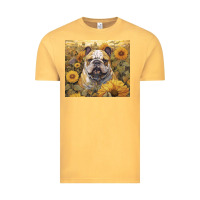 Vintage Mustard bulldog Vintage Tee - Unal Design