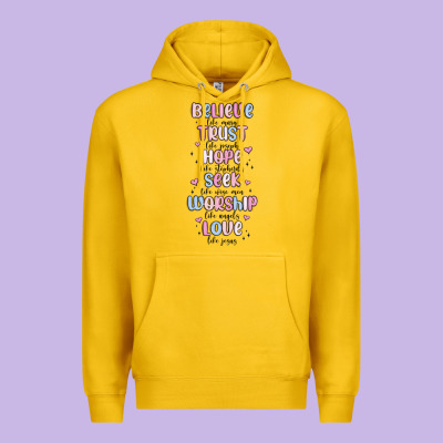 Believe Like Mary Trust Like Joseph Valentine S Da Premium Hoodie Designed By Maliassmallbusiness