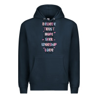 Navy believe like mary trust like joseph valentine s da Premium Hoodie - MaliasSmallBusiness