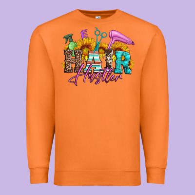 Hair Hustler Hairstylist Premium Sweatshirt Designed By Artiststas