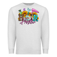 Oatmeal Heather hair hustler hairstylist Premium Sweatshirt - Artiststas