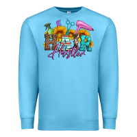 Ocean Blue hair hustler hairstylist Premium Sweatshirt - Artiststas