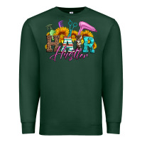 Sports Green hair hustler hairstylist Premium Sweatshirt - Artiststas