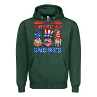 Sports Green all american gnomes Zipper Hoodie - HRA Design Shop