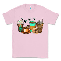 Bubblegum Pink skeleton coffee cups Classic Tee - Zillion Design Studio