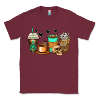 Burgundy skeleton coffee cups Classic Tee - Zillion Design Studio
