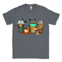 Charcoal Heather skeleton coffee cups Classic Tee - Zillion Design Studio