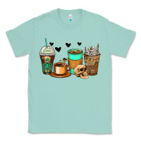 Seafoam skeleton coffee cups Classic Tee - Zillion Design Studio