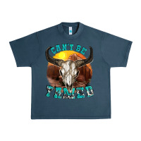 Midnight Navy cant be tamed Urban Heavy Tee - texasbilliewilder