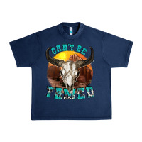 Navy cant be tamed Urban Heavy Tee - texasbilliewilder