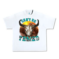 White cant be tamed Urban Heavy Tee - texasbilliewilder