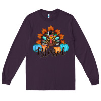 Plum thanksgiving turkey pumpkin blessed Long Sleeve Tee - RanaPortraitStore