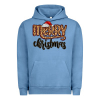 Pigment Pebble Blue merry christmas Urban Hoodie - MaliasSmallBusiness