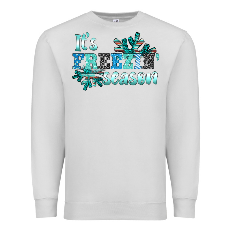 It's Freezin' Season Premium Sweatshirt by AdoDesignShop | Teevron
