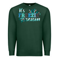 Sports Green it's freezin' season Premium Sweatshirt - AdoDesignShop