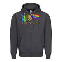 Smoke peace love pride Zipper Hoodie - CowhideDigitalArt