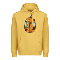 Antique Gold Serape sunflower pumpkin Premium Hoodie - NancyCooperArtShop