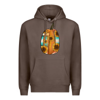 Coffee Serape sunflower pumpkin Premium Hoodie - NancyCooperArtShop