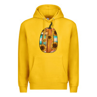 Lemon Serape sunflower pumpkin Premium Hoodie - NancyCooperArtShop