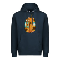 Navy Serape sunflower pumpkin Premium Hoodie - NancyCooperArtShop