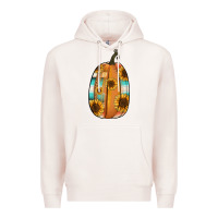 Pale Pink Serape sunflower pumpkin Premium Hoodie - NancyCooperArtShop