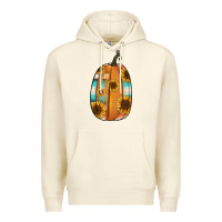 Sandshell Serape sunflower pumpkin Premium Hoodie - NancyCooperArtShop
