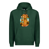 Sports Green Serape sunflower pumpkin Premium Hoodie - NancyCooperArtShop
