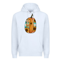 White Serape sunflower pumpkin Premium Hoodie - NancyCooperArtShop