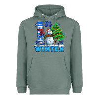 Sage first winter with snowman Heavyweight Hoodie - AdoDesignShop