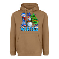 Toasted Coconut first winter with snowman Heavyweight Hoodie - AdoDesignShop