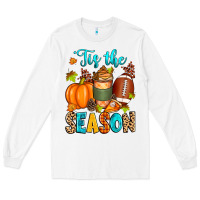White 'tis the season american  football Long Sleeve Tee - Zillion Design Studio