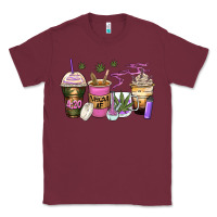Burgundy weed coffee cups Classic Tee - Zillion Design Studio