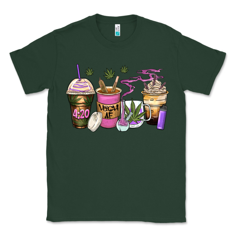 Weed Coffee Cups Classic Tee by Zillion Design Studio | Teevron