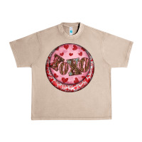 French Oak Western valentine's day xoxo round earrings Urban Heavy Tee - RanaPortraitStore