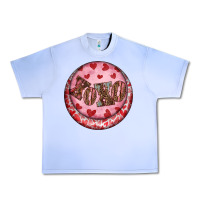 Grape Ice Western valentine's day xoxo round earrings Urban Heavy Tee - RanaPortraitStore