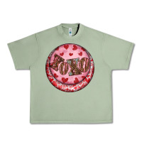 Oil Green Western valentine's day xoxo round earrings Urban Heavy Tee - RanaPortraitStore