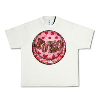 Pistachio Western valentine's day xoxo round earrings Urban Heavy Tee - RanaPortraitStore