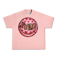 Salmon Western valentine's day xoxo round earrings Urban Heavy Tee - RanaPortraitStore