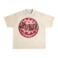Sandshell Western valentine's day xoxo round earrings Urban Heavy Tee - RanaPortraitStore