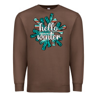 Chestnut hello winter Premium Sweatshirt - AdoDesignShop