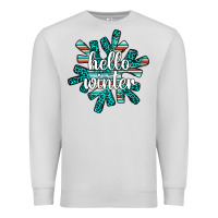 Dove Grey hello winter Premium Sweatshirt - AdoDesignShop